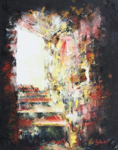 Vers la lumière (Valérie Schenk - 2015 - 40x50 - Huile)